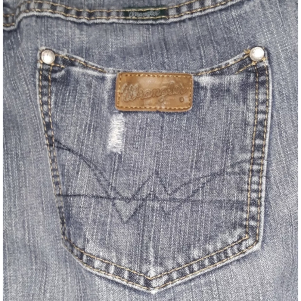 Wrangler Premium patch boot cut jeans